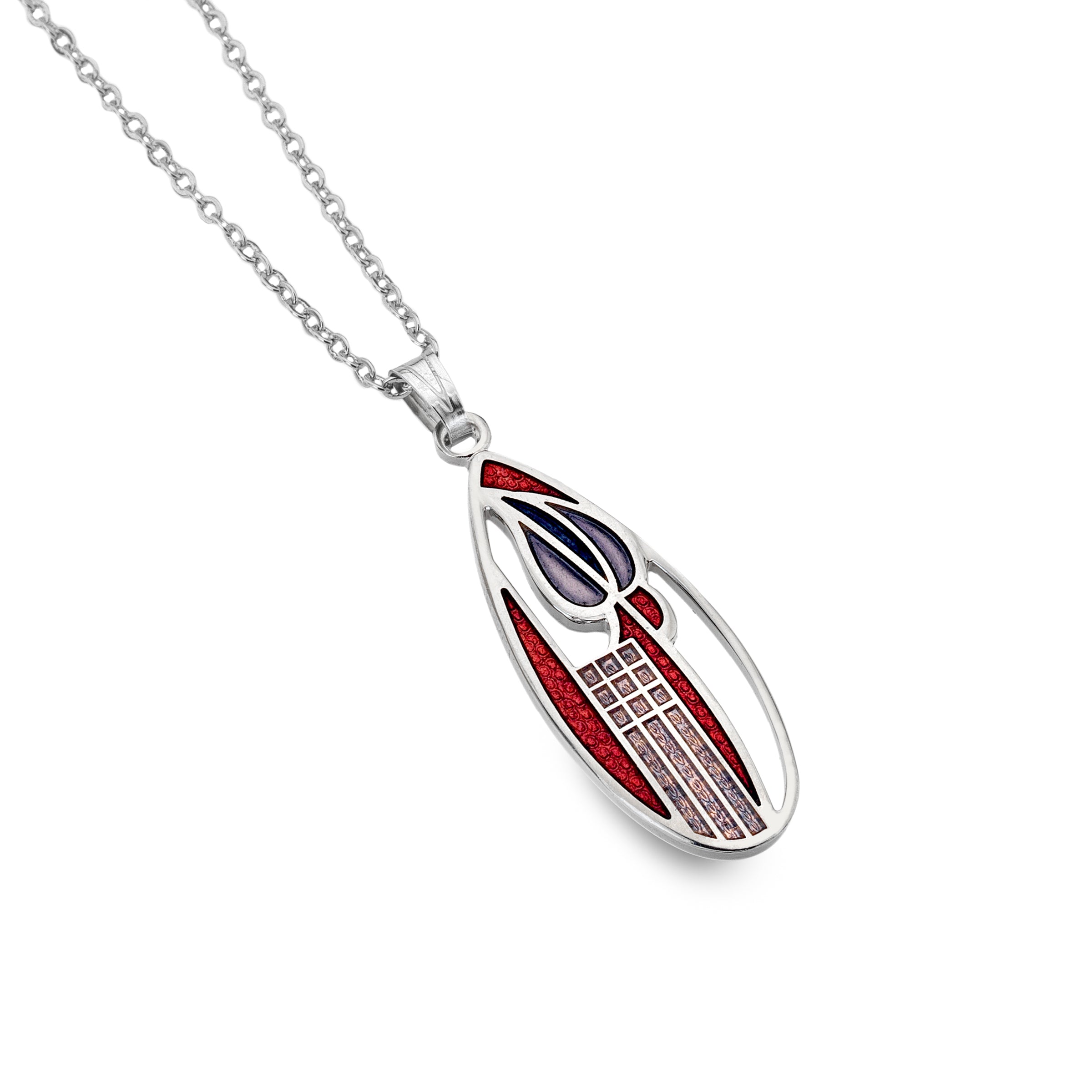 Red Mackintosh Tulip Necklace
